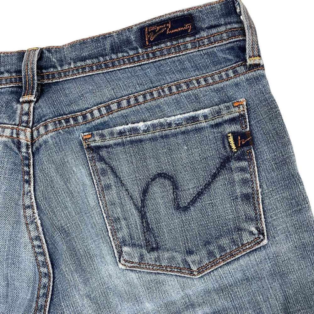 Citizens Of Humanity COH Ingrid #002 Stretch Low Waist Flair Jeans 26 - Picture 11 of 13